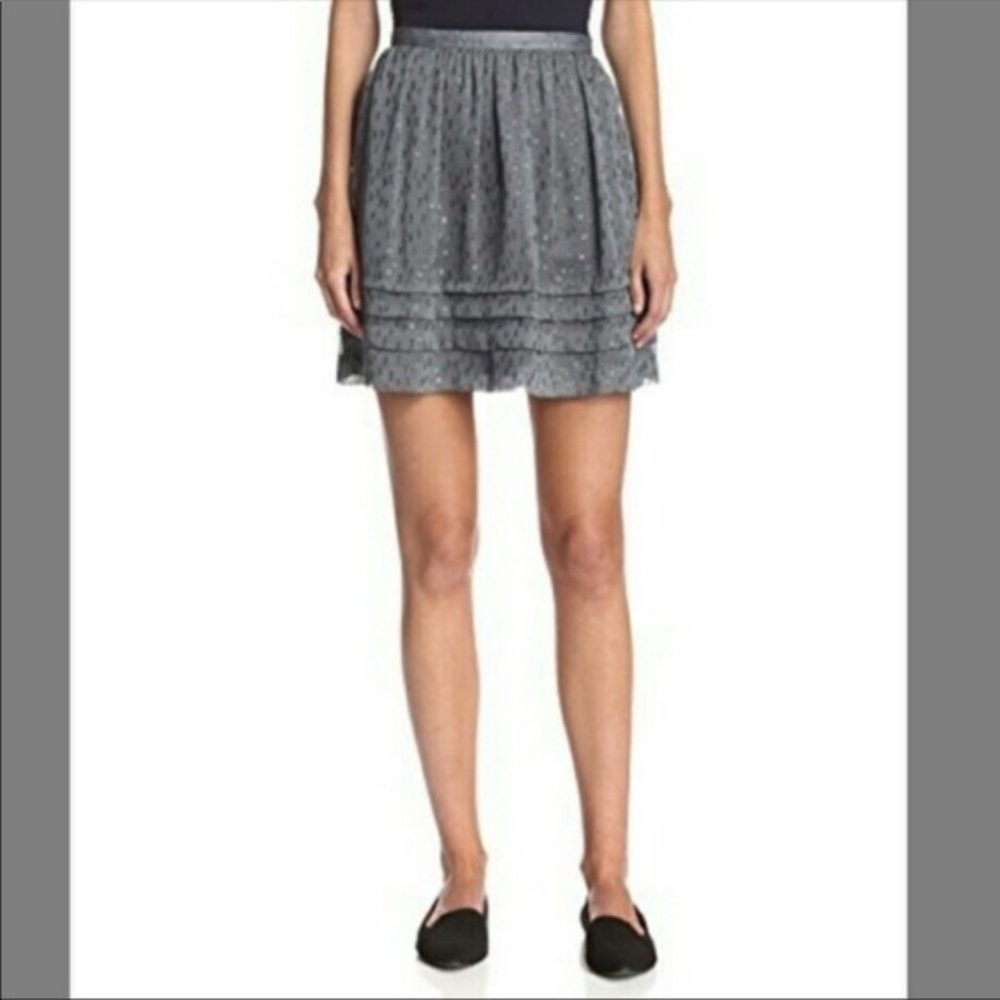Fairycore Steven Alan Women's Lula Skirt, Dust Grey EUC